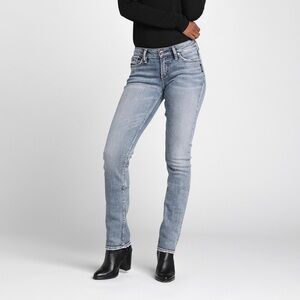 Silver straight leg jeans suki